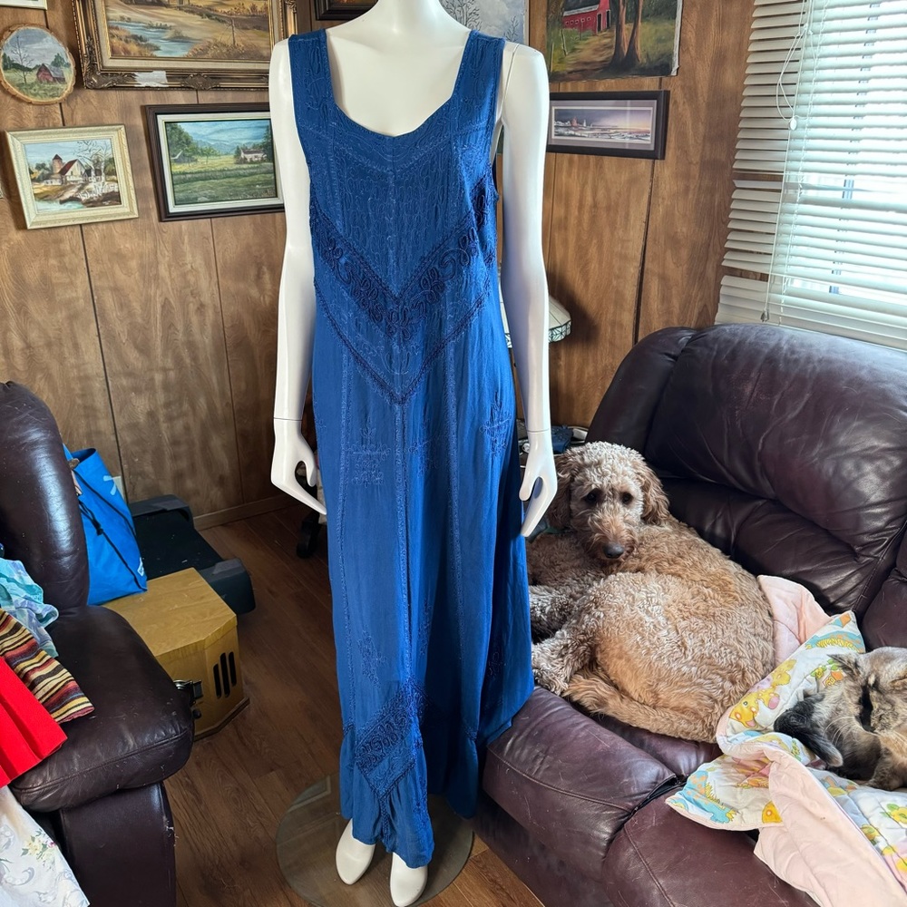 Boho Flowy Vintage Cottagecore Dress